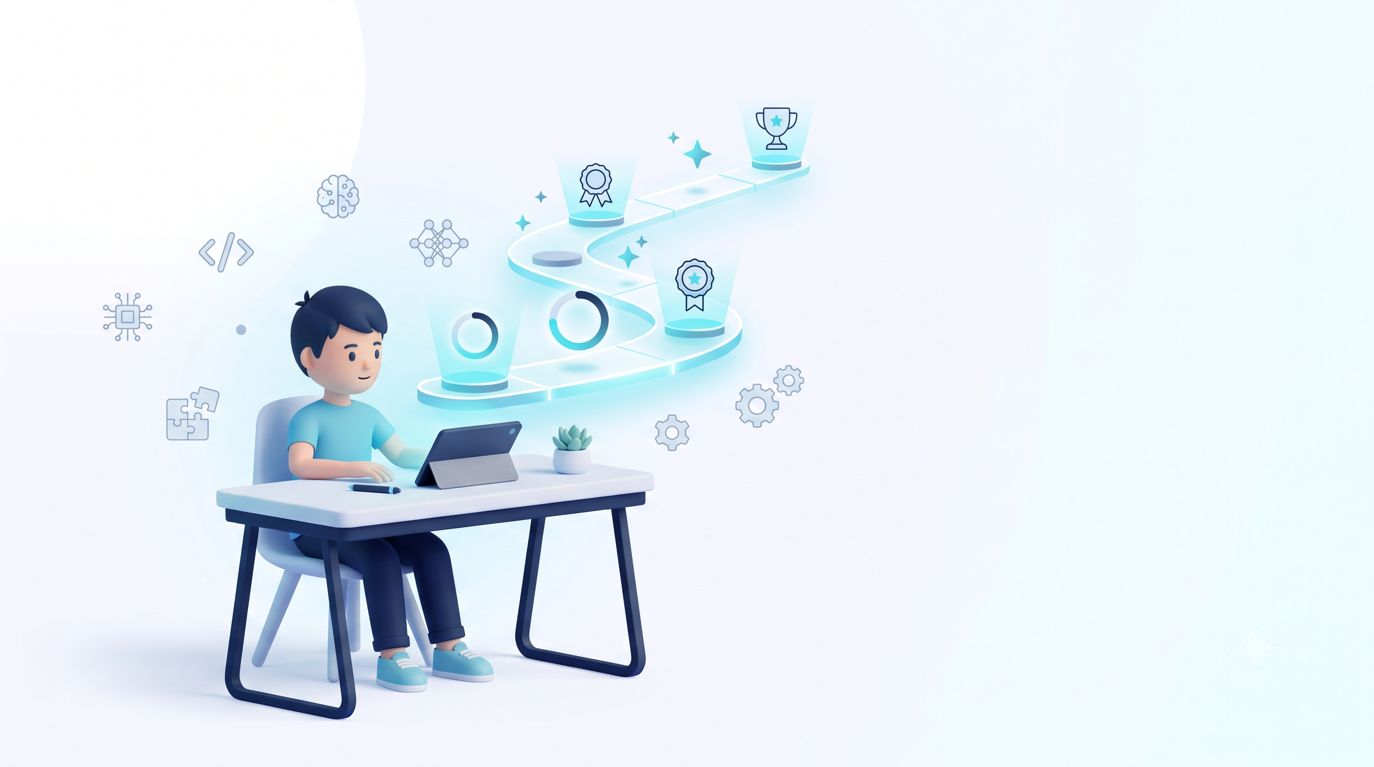 تصویر مسیر یادگیری و پیشرفت در پندار